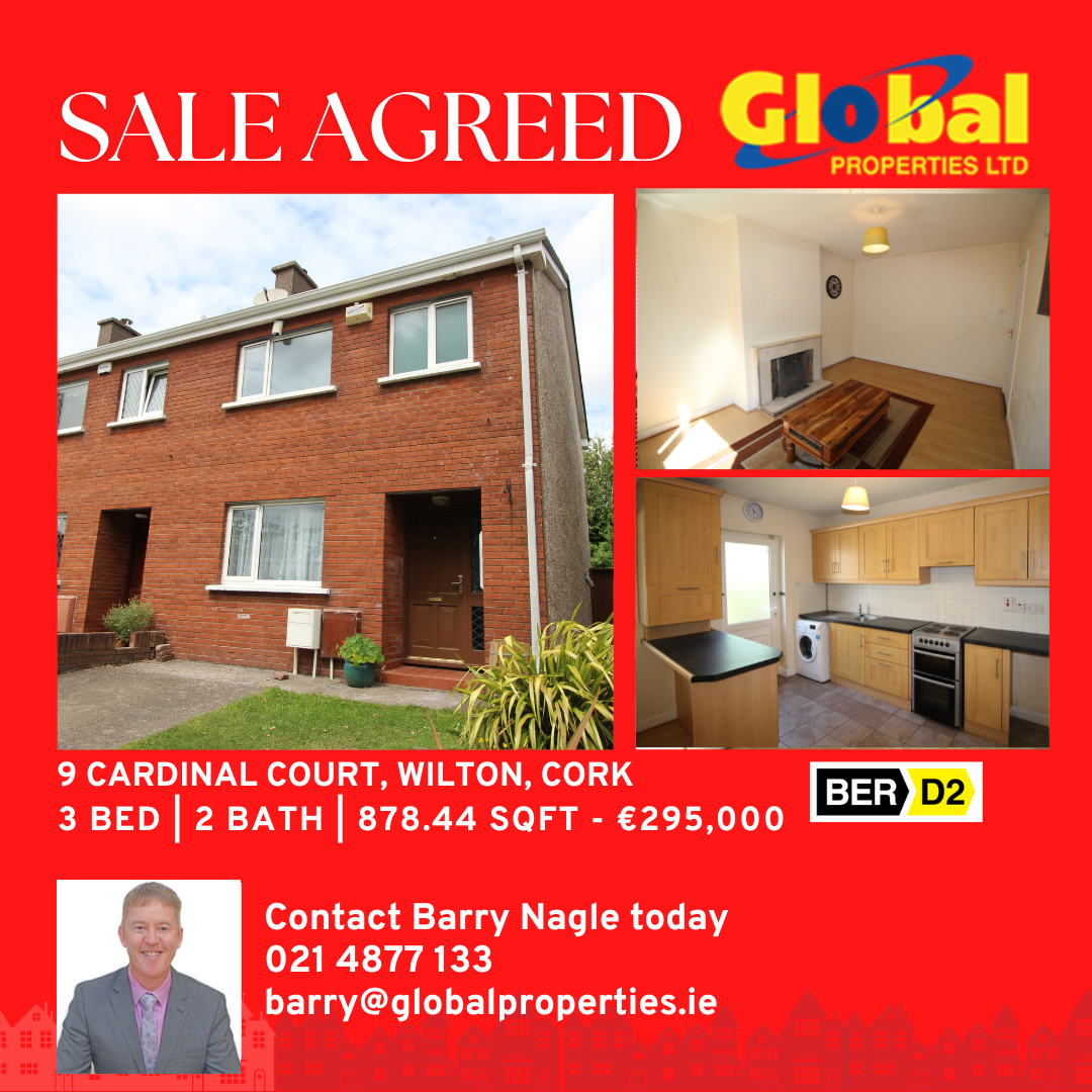 Property required in Bishopstown. We have strong demand for two and three bedroomed property in Bishopstown and Wilton.